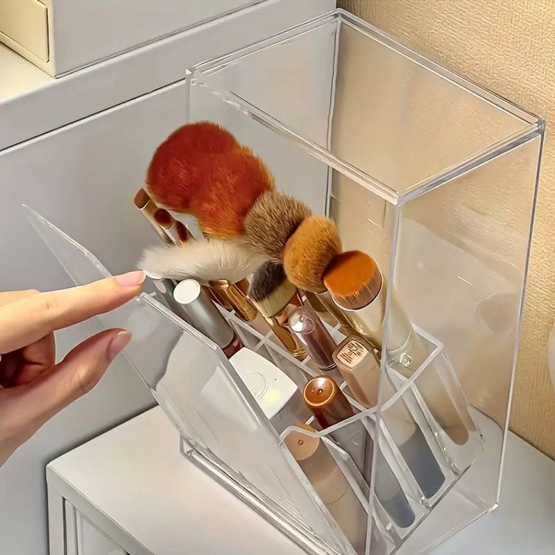 Women'S Vanity Accessories - Kotak Penyimpanan Kosmetik Transparan dengan Tutup
