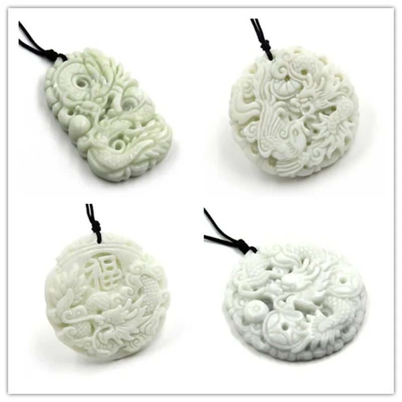 Accessories Woman - Liontin Kalung Phoenix Naga Giok Putih