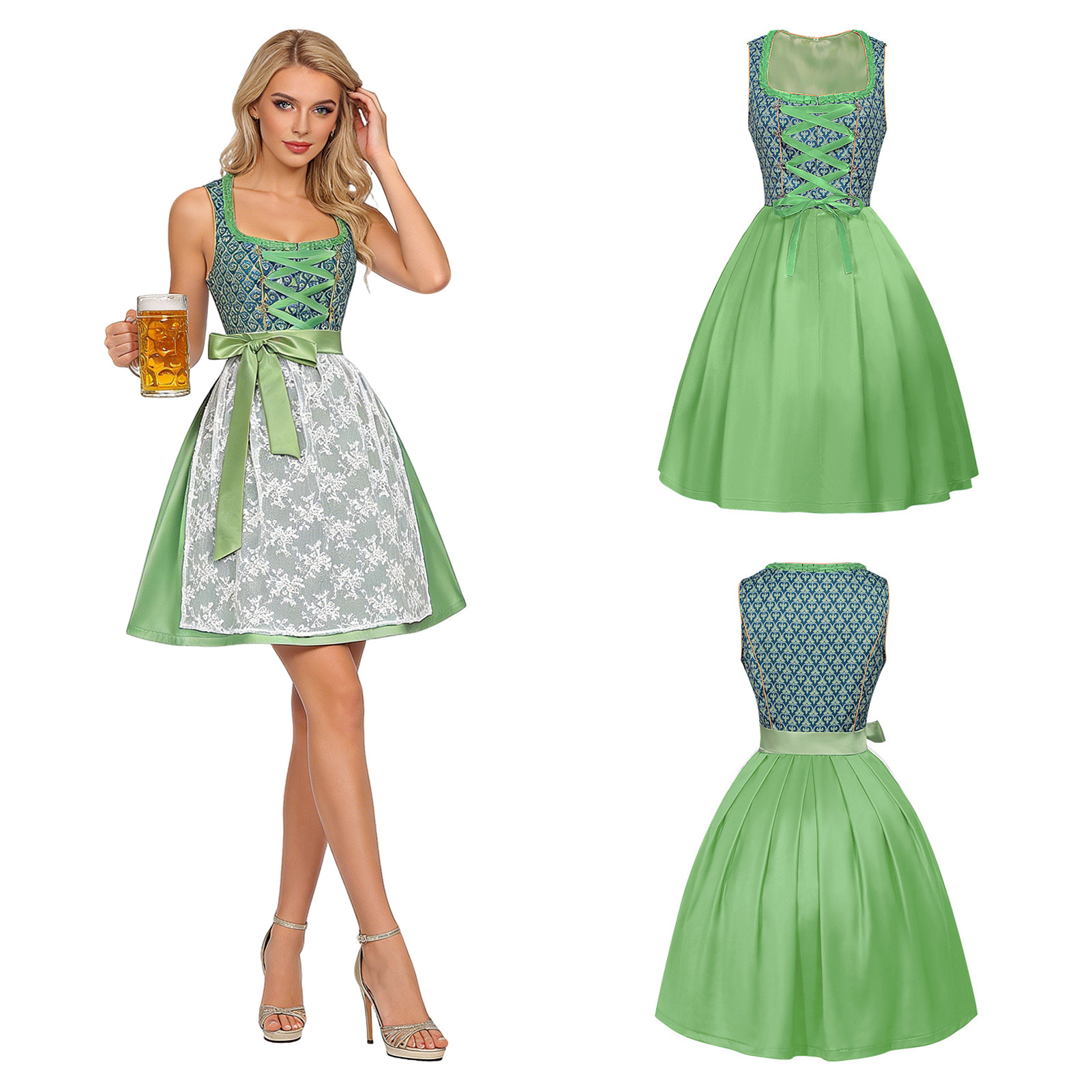Women'S Vacation Accessories - Kostum Oktoberfest Bavaria Gaun Dirndl Gaun