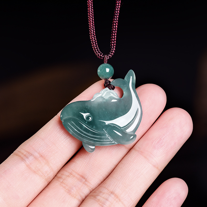 Accessories Woman - Kalung Liontin Paus dari Batu Giok