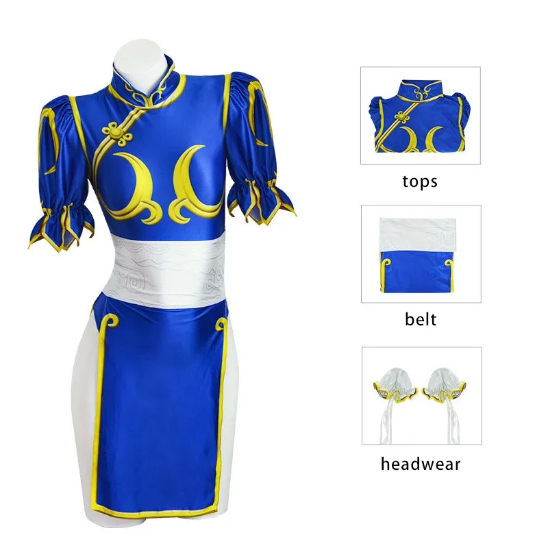 Women'S Accessories Clothing - Kostum Cosplay Wanita Dewasa Game Fighter