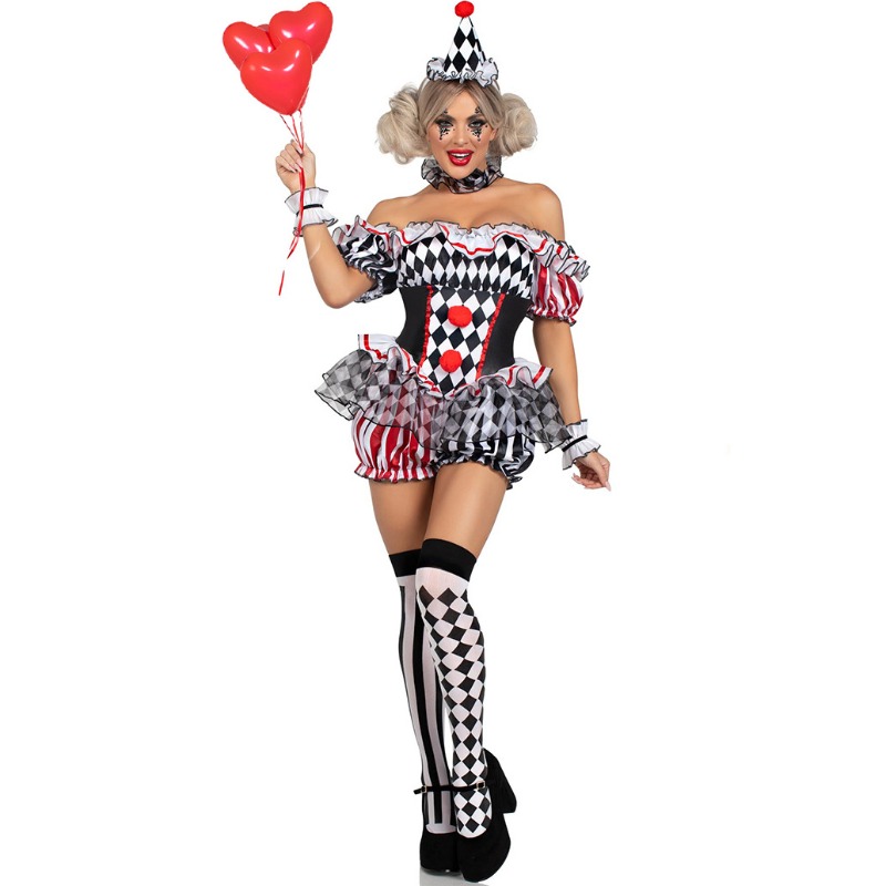 Women'S Vacation Accessories - Kostum Cosplay Badut Wanita Pakaian Pertunjukan