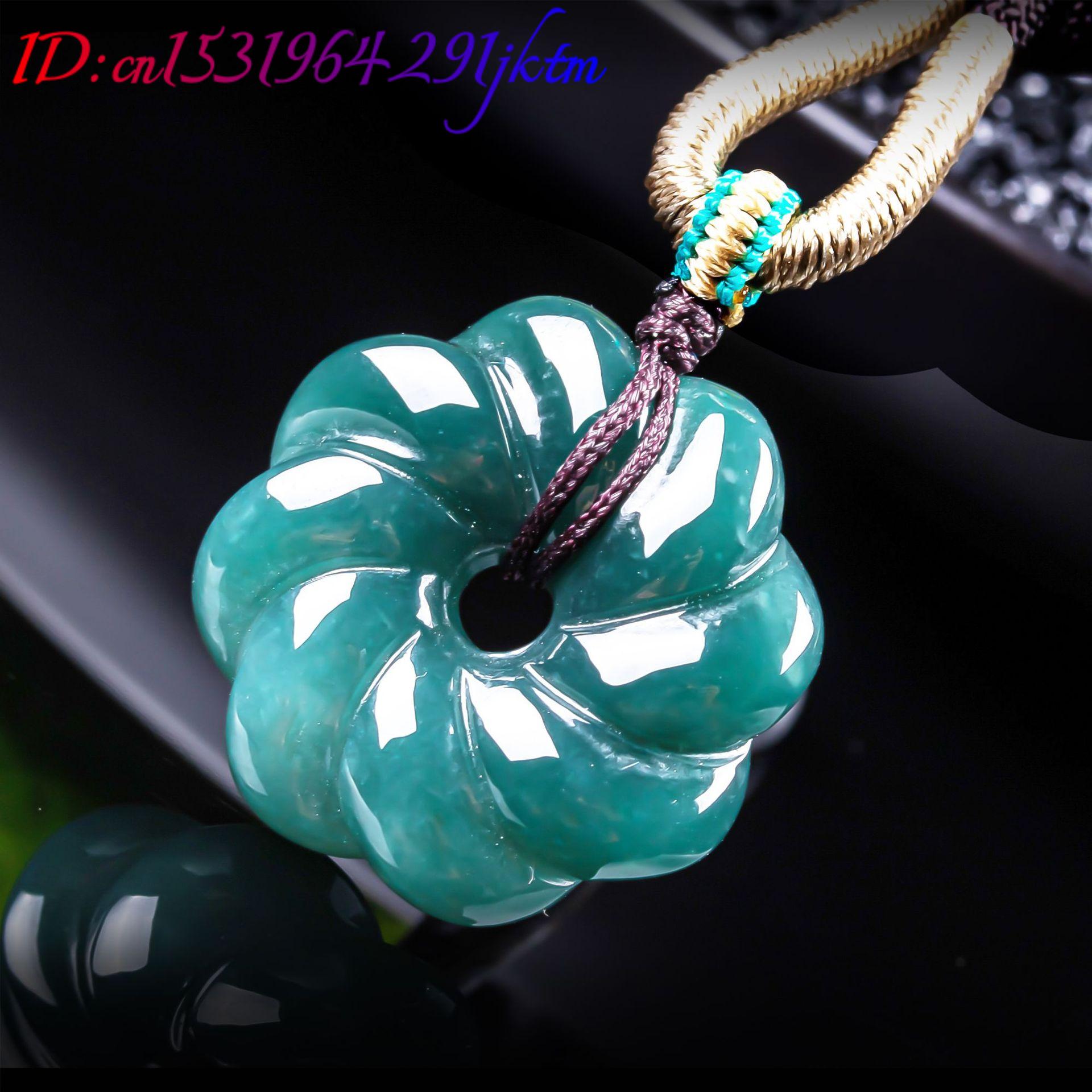 Kalung Liontin Bunga Giok Burm - Accessories Woman ulasan dan harga