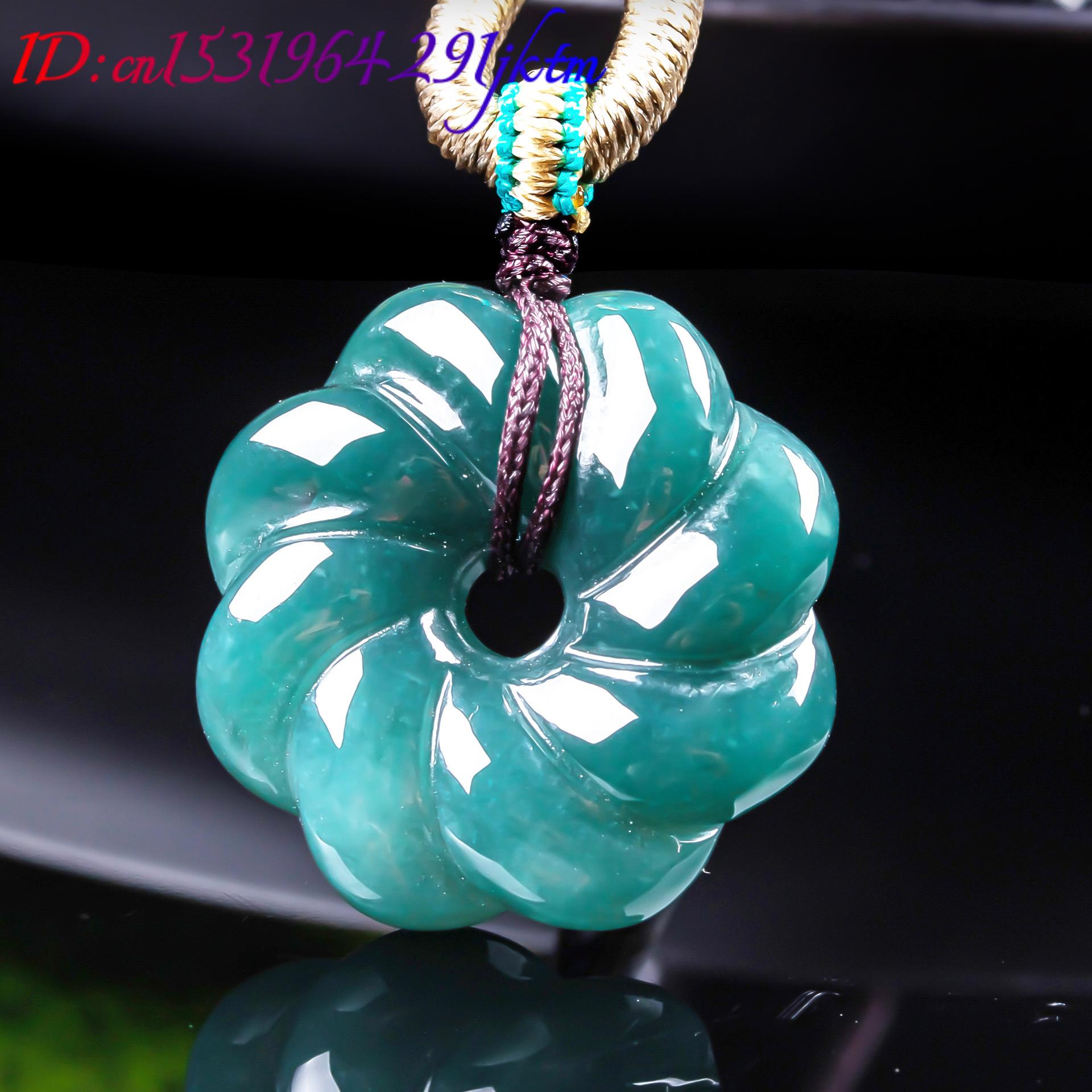 Kalung Liontin Bunga Giok Burm - Accessories Woman ulasan dan harga