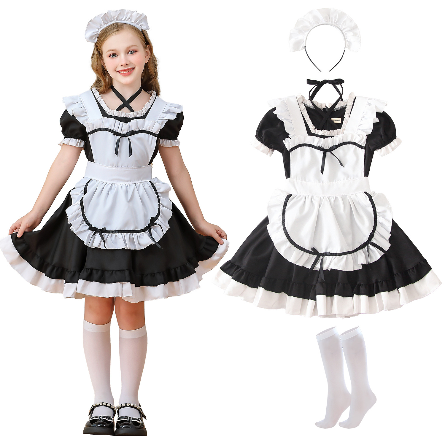 Gaun Kostum Cosplay Pembantu L - Women'S Vacation Accessories ulasan dan harga