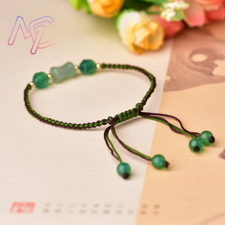 Gelang Manik Giok Hijau Alami  - Women'S Accessories Designer ulasan dan harga