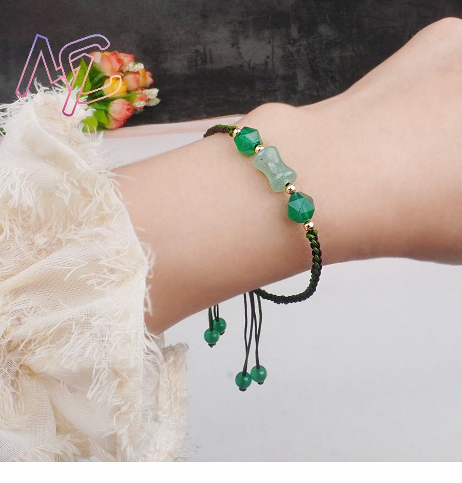 Gelang Manik Giok Hijau Alami  - Women'S Accessories Designer ulasan dan harga