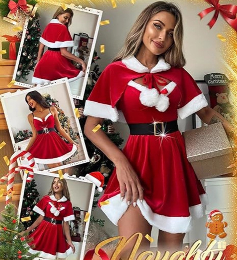 Kostum Santa Claus Pakaian Nat - Women'S Vacation Accessories ulasan dan harga