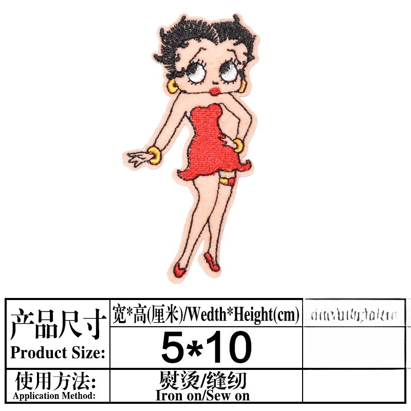 Patch Betty Boop dengan Cetak  - Women'S Accessories Clothing ulasan dan harga