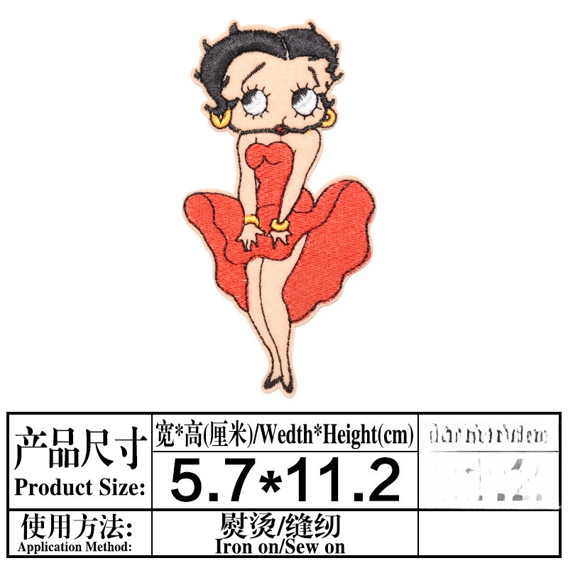 Patch Betty Boop dengan Cetak  - Women'S Accessories Clothing ulasan dan harga