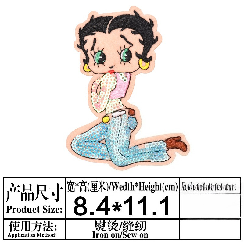 Patch Betty Boop dengan Cetak  - Women'S Accessories Clothing ulasan dan harga