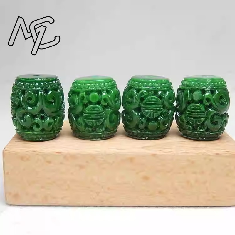 5 Buah Manik-manik Ukiran Giok - Accessories Woman ulasan dan harga