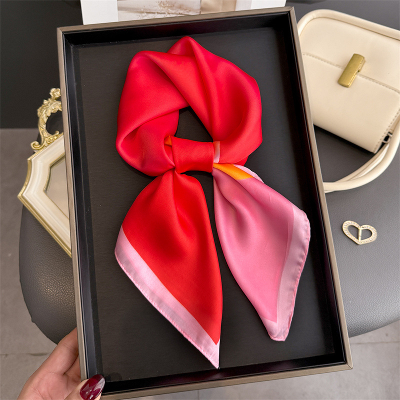 Syal Persegi Motif Warna-Warni - Women'S Vacation Accessories ulasan dan harga