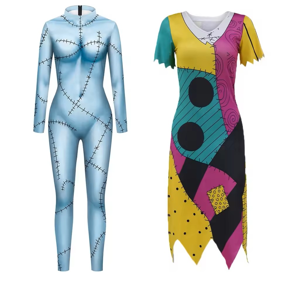 Gaun Cosplay Sally Film Anime  - Women'S Vacation Accessories ulasan dan harga