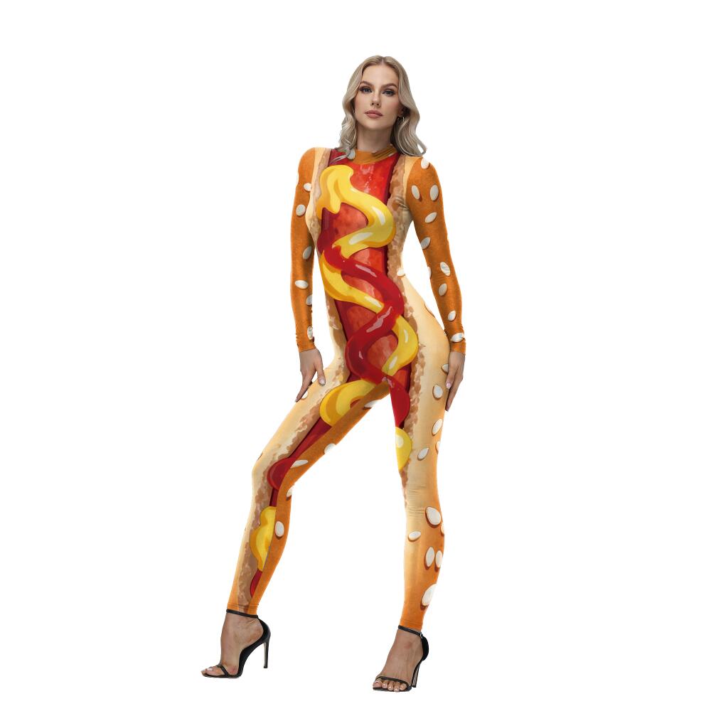 Kostum Hot Dog Lucu dengan Cet - Women'S Vacation Accessories ulasan dan harga