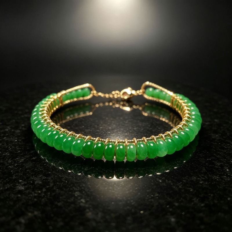 Gelang Manik-Manik Batu Giok B - Women'S Accessories Designer ulasan dan harga