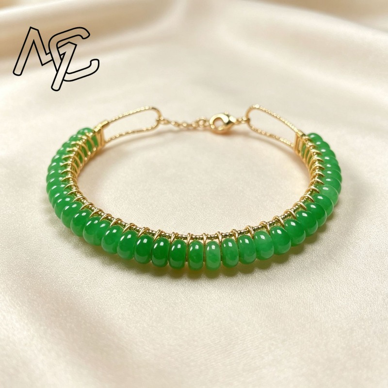 Gelang Manik-Manik Batu Giok B - Women'S Accessories Designer ulasan dan harga