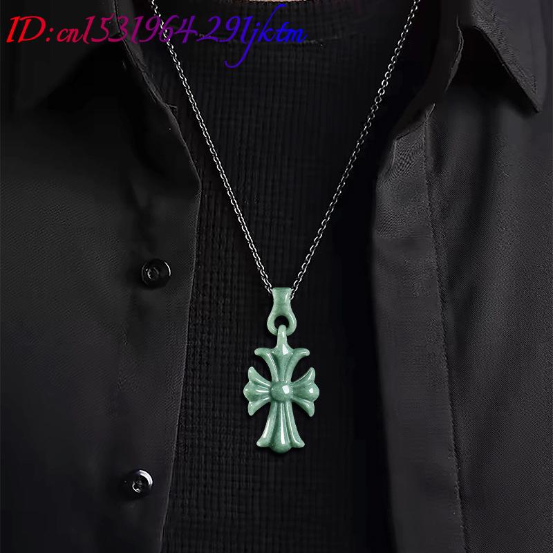 Kalung Liontin Salib Batu Giok - Women'S Accessories Designer ulasan dan harga