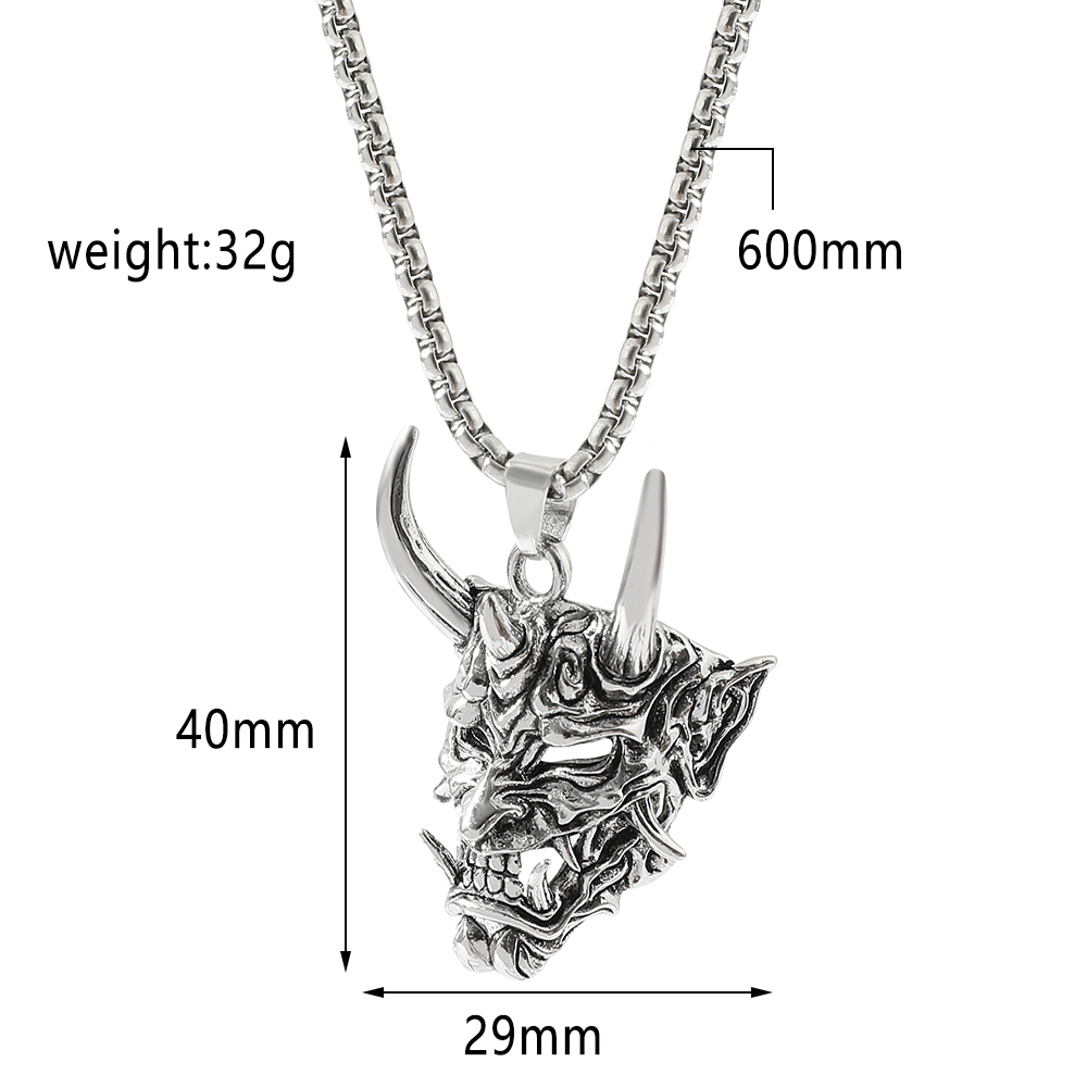 Kalung Liontin Topeng Hantu Ta - Women'S Accessories Designer ulasan dan harga