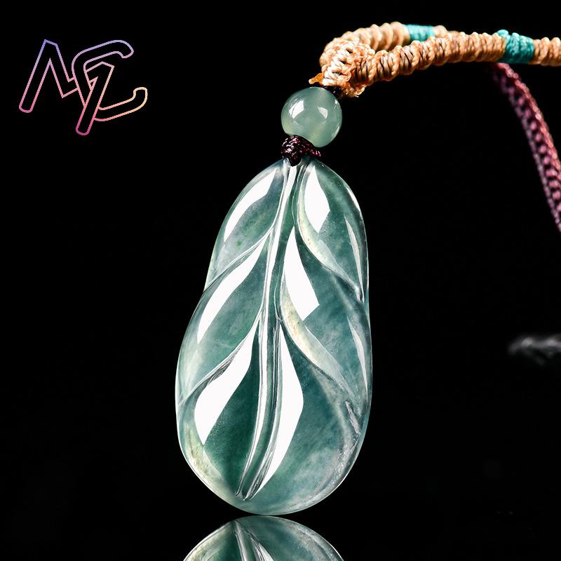 Liontin Daun Giok Myanmar Hadi - Women'S Accessories Designer ulasan dan harga